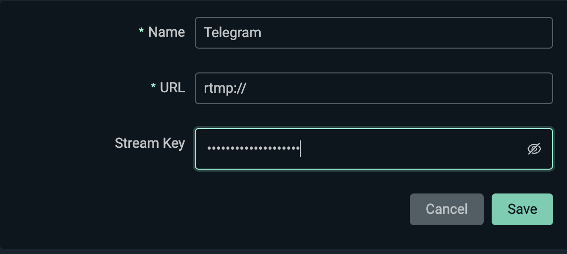 streamlabs desktop rtmp destination setup
